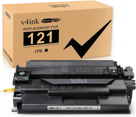 v4ink Compatible CRG121 Toner Cartridge Replacement for Canon 121 CRG-121 (3252C001) Toner Cartridge High Yield 5,000 Pages for use with Canon Image Class D1620 D1650 Printer (Black, 1 Pack)