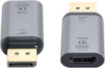 Cablecc DisplayPort DP Source to HDMI Sink Displays 4K@60hz Ultra HD Converter Adapter for Laptop HDTV