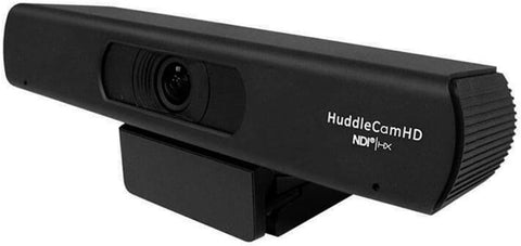 HuddleCamHD 3X Digital Zoom NDIHX IP Dual Microphone Array: HFOV Auto-Framing (Black)