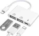 USB Adapter for iPad,iPad to USB Adapter,iPhone USB Adapter Compatible iPhone/iPad,Plug N Play,Compatible with USB Flash Drive.Support iOS 16.