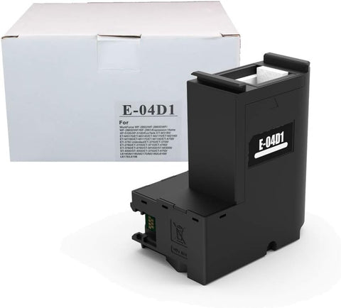 UniPrint E04D1 Maintenance Tank Box Compatible for ET-3710 ET3700 ET3750 ET4750 WF-2860 L6168 L6178 L6198 L6170 L6190 L6191 L6171 M2170 M1170 XP-5100 XP-5105 ST-M1000 ST-M3000 ET-4760 Printer