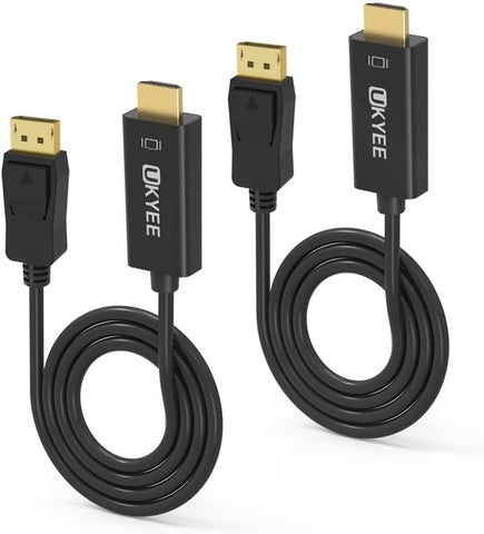 UKYEE Disiplaypot to HDMi 3ft 2p 1080p (10ft, Black)