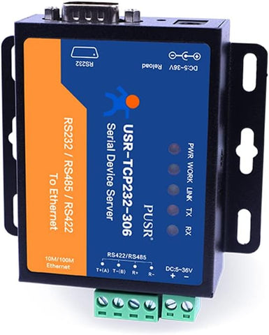PUSR TCP232-306 RS232 RS485 RS422 to Ethernet TCP IP Serial Device Server Serial to ethernet converters