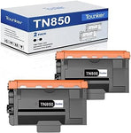 TN850 TN820 Toner Cartridge High Yield Compatible for Brother TN850 TN 850 TN-850 TN820 TN-820 TN 820 for HL-L6200DW MFC-L5900DW MFC-L5850DW MFC-L5700DW MFC-L6800DW HL-L5200DW Printer (Black, 2-Pack)