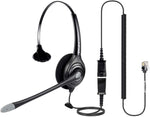 VoiceJoy Professional Cisco Headset with Sound Noise Cancellation and RJ9 Quick Disconnect Cord Monaural Call Center Headset ONLY for Cisco Phone Models 8821,7975,7945, 8841 8851 8861 8941 8945 etc