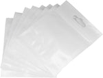 Ellbest 300pcs 3.35” x 4.33”Poly Bags with Hang Hole Resealable Zipper Bags Clear Polyethylene Seal for Industrial Food Service Bulk Food Storage Snack Sampling