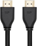 Monoprice 8K Certified Ultra High Speed HDMI 2.1 Cable - 48Gbps, Compatible with Sony PlayStation, Microsoft Xbox Series X and S, Length: 15ft, Black (5 Pack)