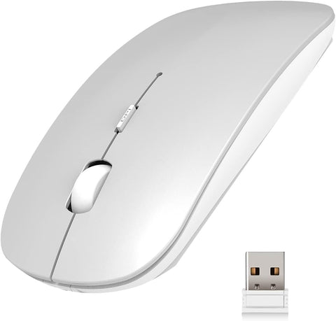iSTYLE Wireless Mouse, Ultra Slim Silent 2.4G Cordless Bluetooth Mouse 1600 DPI with USB Receiver Optical Mice for Laptop, PC, Computer, Mac, iPad, Tablet, Windows, OS, Linux