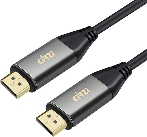 General Kirzi DisplayPort to DisplayPort Cable 10ft DisplayPort 1.2 Cable (4K@60Hz, 2K@165Hz, 2K@144Hz), Ultra High Speed DP to DP Cable, Compatible with Laptop PC TV Gaming Monitor (10ft)
