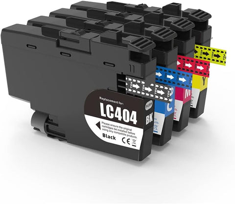 Compatible LC404 Ink cartridges for Brother Printer | Replacement for Brother MFC-J1205W Ink cartridges | Compatible Brother LC404 Ink Cartridge | Compatible Brother Ink cartridges LC404