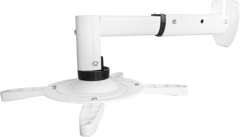 VIKIS Adjustable Univercial Wall Projector Mount, Projection Bracket for Epson, Optoma, Benq, ViewSonic, Proxima, JVC, Infocus Projectors (VCM-G4 White)