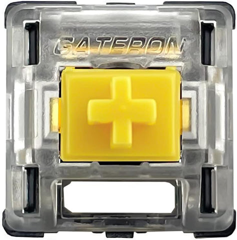 36PCS Gateron Yellow Ks-15 RGB Optical Switches for All Optical Switches Mechanical Keyboard SK61 SK64 (Optical Yellow)