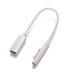 Sisyphy Surface Connect to USB-C Charging Cable (White 0.7ft), Compatible for Microsoft Surface Pro 7/6/5/4/3 Go 4/3/2/1 Laptop Book, Works with 45W 15V3A USB C Charger and USB-C to USB-C Cable