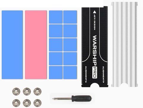 JEYI Cooling Warship Copper M.2 Heatsink NVME Heat Sink NGFF M.2 2280 Copper Sheet Thermal Conductivity Silicon Wafer Cooling