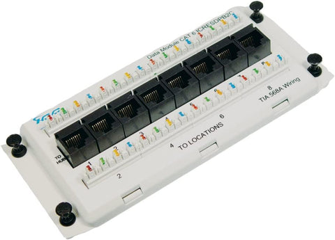 ICC Data Module Deluxe Series CAT6 with 8 Ports