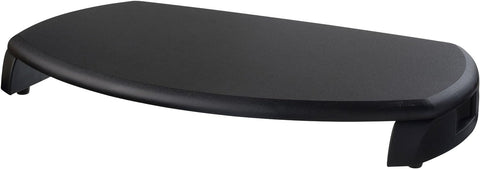 Kantek Desktop Computer Monitor Stand With Keyboard Storage, MDF Wood Top, Holds Up To 80 lbs, 23" x 13.25" x 3", Black
