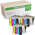 Inkjetcorner Compatible Ink Cartridges Replacement for LC103 BLC103 (3 Black 3 Cyan 3 Magenta 3 Yellow, 12-Pack)