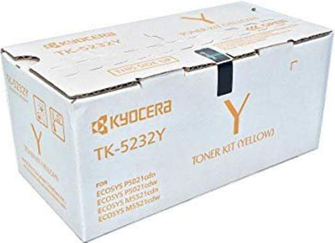 Kyocera 1T02R7AUS0 Model TK-5242Y Yellow Toner Cartridge for Ecosys P5026cdw/M5526cdw, Genuine Kyocera, Up To 3000 Pages