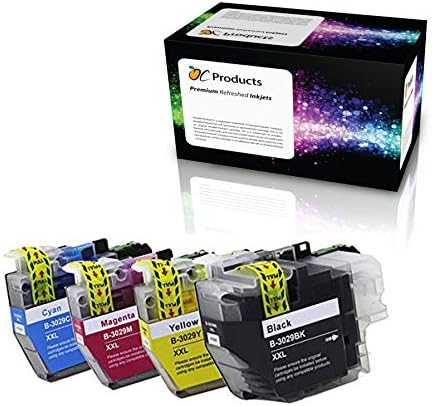 OCProducts Compatible Ink Cartridge Replacement for Brother LC3029 for MFC-J5830DW MFC-J5930DW MFC-J6535DW MFC-J6935DW (1 Black, 1 Cyan, 1 Magenta, 1 Yellow)