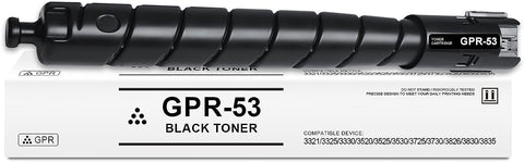 GPR-53 Black Toner Cartridge Compatible for Canon GPR53 for ImageRUNNER Advance iR-ADV DX 3321 3325 3330 3520 3525 3530 3725 3730 3826 3830 3835 Printer