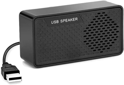 shuley USB Computer Speakers, USB Powered Mini Sound Bars, Laptop Stereo Speaker, Plug and Play to Save Space,Suitable for Windows Computer Notebook Computer Desktop Computer Office Surface (Black-s)