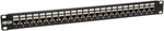 Tripp Lite 24-Port Cat6 / Cat5 Patch Panel STP Shielded RJ45 Ethernet 1U Rackmount TAA (N254-024-SH),Black