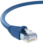 InstallerParts (10 Pack Ethernet Cable CAT6A Cable UTP Booted 3 FT - Blue - Professional Series - 10Gigabit/Sec Network/High Speed Internet Cable, 550MHZ