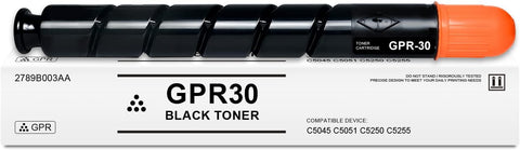 GPR-30 Black Toner Cartridge Compatible for Canon GPR30 2789B003AA for ImageRunner Advance C5045 C5051 C5250 C5255 Printer