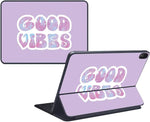 MightySkins Skin Compatible with Apple iPad Pro Smart Keyboard 11" (2018) - Good Vibes | Protective, Durable, and Unique Vinyl Decal wrap Cover | Easy to Apply and Change Style | Made in The USA