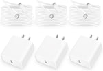 [Apple MFi Certified] iPhone 13 14 Fast Charger, Redpark 3 Pack 20W PD USB-C Power Rapid Wall Charger with 3 Pack 6FT Type-C to Lightning Quick Charge Sync Cord for iPhone 14 13 12 11 Pro/XS/X/SE/iPad