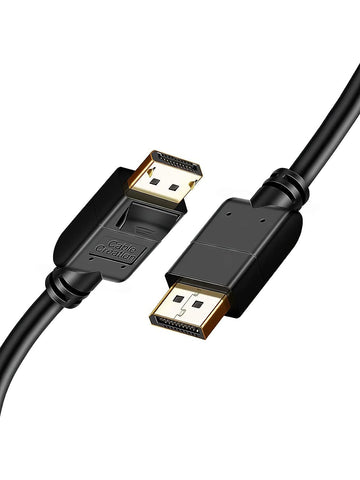 CableCreation 8K DisplayPort Cable 1.4, DisplayPort to DisplayPort Cable 10ft (DP to DP Cable) Gold Plated with 8K@60Hz, 4K@144Hz, 2K@165Hz Video Resolution & HDR Support, 3M/ Black