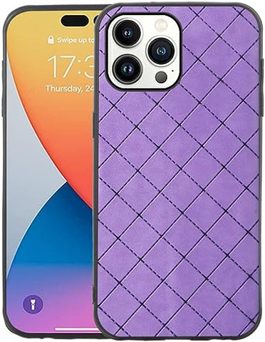 Furiet Compatible with iPhone 14 Pro Max 6.7 inch Thin Slim Cell Accessories Anti-Slip Fit Rubber TPU Mobile Phone Cover for iPhone14promax 5G i Phone14Max Plus iPhone14 ProMax Women Men Purple