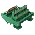 Fielect DB25 D-Sub 25Pin Male Adapter Jack Terminal Breakout PCB Board 2 Row 5mm Pitch Nut Type D-Sub Connector DB25-G7