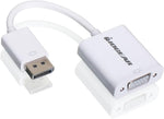 IOGEAR DisplayPort (M) to VGA (F) Adapter - DisplayPort 1.1a for both 1.62 & 2.7 Gbps - Full HD 1080p - GDPVGAW6