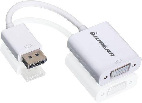 IOGEAR DisplayPort (M) to VGA (F) Adapter - DisplayPort 1.1a for both 1.62 & 2.7 Gbps - Full HD 1080p - GDPVGAW6