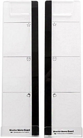 JANKOW 2 Set Computer Monitor Message Board Screen, Multifunction Computer Monitor Memo Board, Creative Monitor Side Panels, for Office, Home Desktop 2 Set