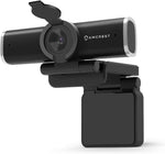 Amcrest 4-Megapixel Webcam w/Microphone & Privacy Cover, Web Cam USB Camera, Computer HD Streaming Webcam for PC Desktop & Laptop w/Mic, Wide Angle Lens & Large Sensor for Superior Low Light (AWC496)