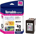 VersaInk-Nano 65 MS MICR Black Ink Cartridge for Check Printing - DNA Ready for Security, Fraud Protection, Anti-Counterfeit Security, Document & Object Verification and Authentication,Standard