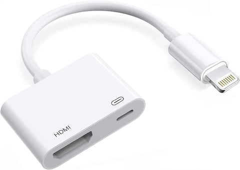 Wahbite Lightning to HDMI Digital AV Adapter, 1080P Video AV Audio Converter Cable, HDMI Sync Screen Connector Compatible with iPhone 13 12 11 XR XS Max X 8 7 6 Plus to HD TV Projector Monitor