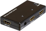 Cmple - 2 Port High Speed 4K HDMI Switch 2-in-1 out (2x1), Support 3D, Full HD 4K @30Hz, HDCP (no external power needed)