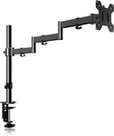 Single Long Monitor Stand, 13 to 32 inch Computer Monitor Desk Mount, Extra Long Adjustable Monitor Arm, VESA Stand for 1 Screen, Max VESA 100x100, Single Monitor Mount, Long Monitor Arm MD9431