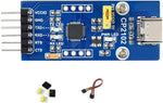 CP2102 USB to UART (TTL) Communication Converter Module, Compatible with 3.3V Logic Level, USB-C Connector