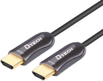 DTech Ultra Slim Extra Long Fiber Optic HDMI 2.0 Cable 100 Feet Supports 4K at 60Hz 18Gbps High Speed