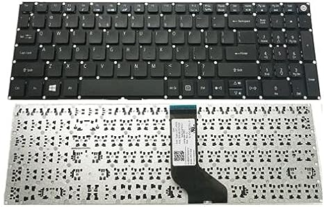 Yesvoo US Keyboard for Acer Aspire E5-522 E5-523 E5-553 E5-573 E5-575 E5-576 E5-722 E5-772 E5-532 E5-522-81GE E5-522-82C2 E5-522-82CX E5-522G TravelMate P259-M P259-MG, P/N: NSK-REDBW 1D NKI1517021