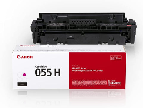 Canon Genuine Toner, Cartridge 055 Magenta, High Capacity (3018C001) 1 Pack, for Canon Color imageCLASS MF741Cdw, MF743Cdw, MF745Cdw, MF746Cdw, LBP664Cdw Laser Printer