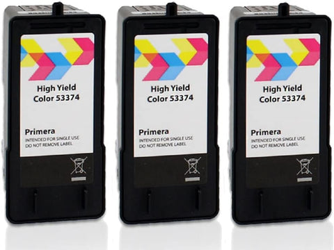 Primera 53374 Tri-Color Ink Cartridge 3-Pack for LX500, LX500c, RX500