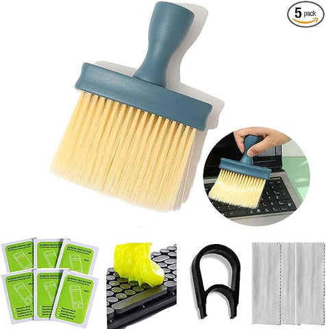 Keyboard Cleaning Brush Electronics Cleaner Gel Kit Tools for Laptop MacBook PC Monitor Computer Screen Multi-Function Duster Applied MacBook Keyboard Car Slime Interior Putty Dust Keycap Puller