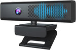 JACKLY Conference Webcam with Speakers & Microphone for Computer Laptop,90 Degree View Angle,Conference Room Camera System Plug&Play,Mute MIC&Privacy Cover