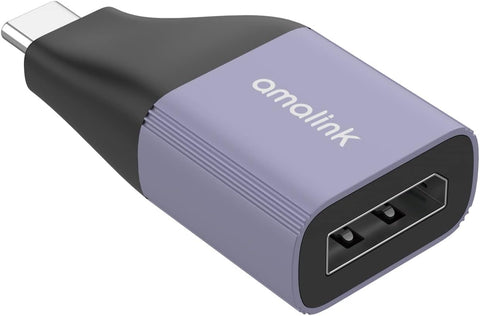 AMALINK USB C to Dispalyport adpter,8K@60HZ 4K@120HZ 2K@240HZ for MacBook Pro, MacBook Air, iPad Pro, Pixelbook, XPS, Galaxy, and More (USB C to DP 8K@60HZ) DP Alternative Mode Required