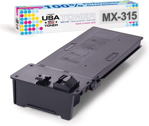 MADE IN USA TONER Compatible Replacement for Sharp MX315NT,MX-M265N, MX-M266N, MX-M315N, MX-M316N, MX-M356N (Black, 1 Cartridge)